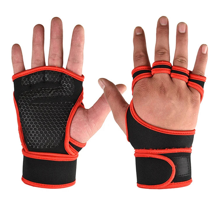 Training Sport Gloves for Men Women Workout Gloves Fitness Body Building Weightlifting Gym Hand Wrist Palm Protector Gloves