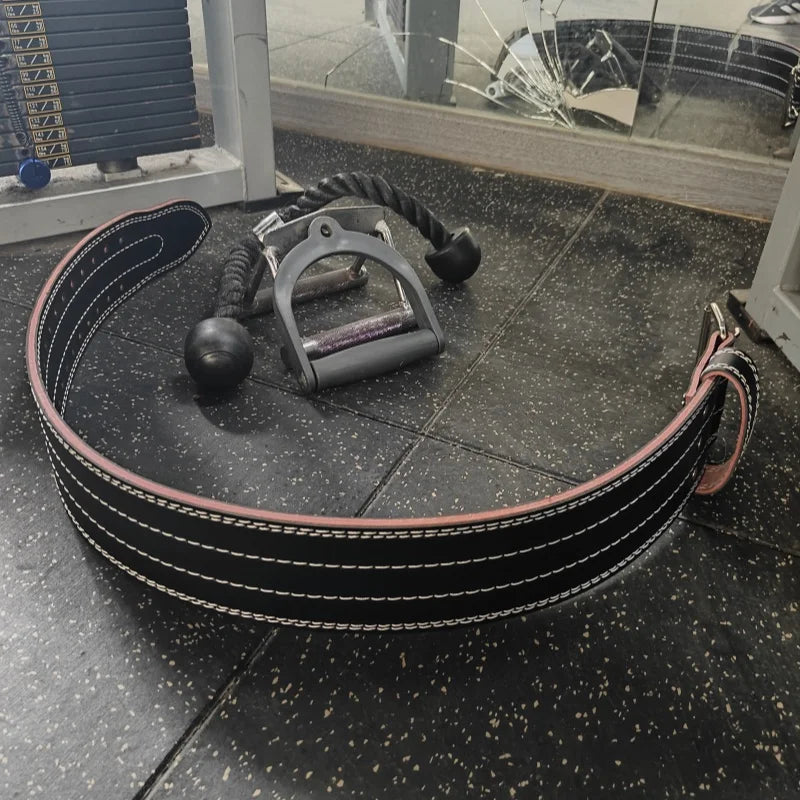 PowerLift Pro – Stabiler Gewichthebergürtel aus PU-Leder für maximale Rücken- & Core-Unterstützung
