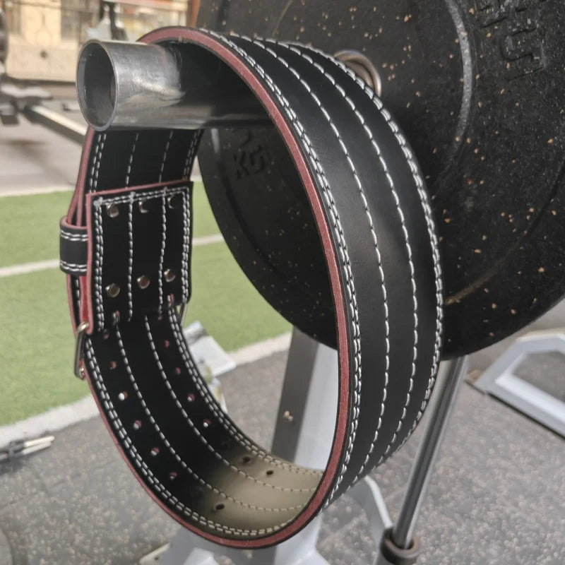 PowerLift Pro – Stabiler Gewichthebergürtel aus PU-Leder für maximale Rücken- & Core-Unterstützung