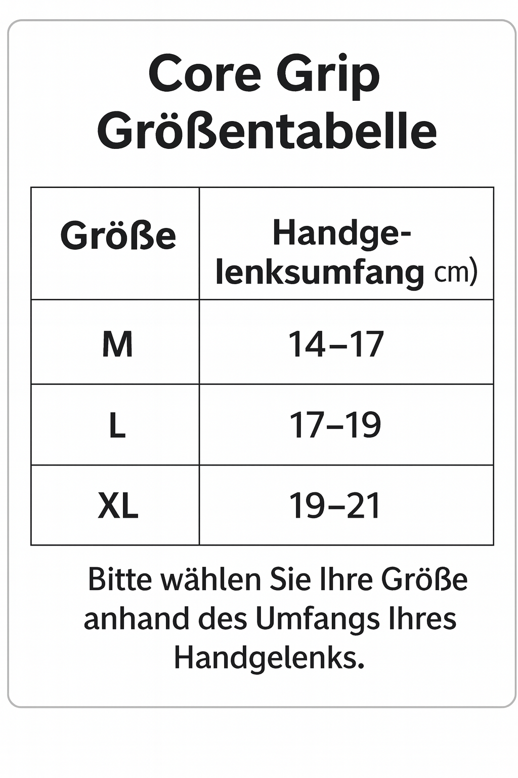 CORE GRIP Trainingshandschuhe